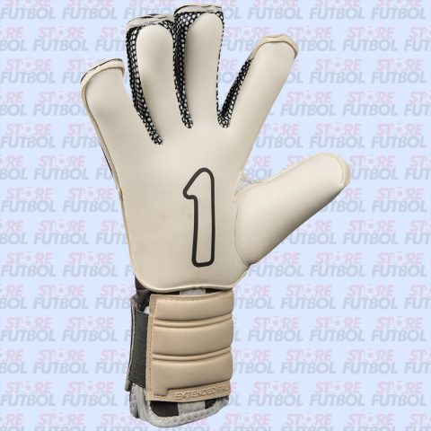Guantes Rinat Egotiko Quantum Pro en blanco y gris detalle de la palma de la mano