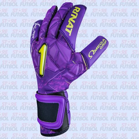 Guantes Rinat Fenix Quantum Pro en color morado detalle dorsal
