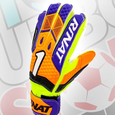 GUANTES DE ARQUERO GALAXY MORADO NARANJA