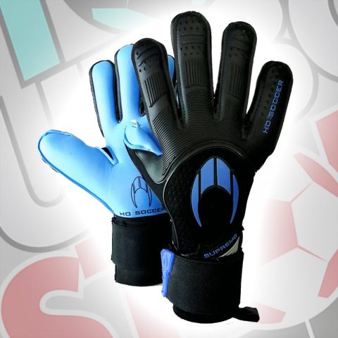 GUANTES DE ARQUERO HO SOCCER Supremo II Negative Negro Azul