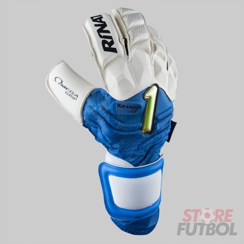 Guantes de arquero Rinat Kraken Spekter Pro blanco azul