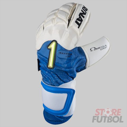Guantes de arquero Rinat Kraken Spekter Pro blanco azul