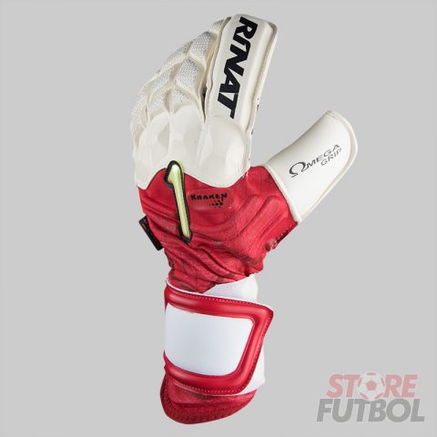 Guantes de arquero Rinat Kraken Spekter Pro blanco rojo