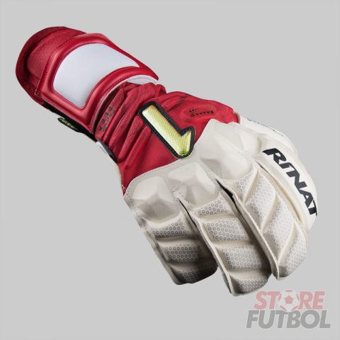 Guantes de arquero Rinat Kraken Spekter Pro blanco rojo