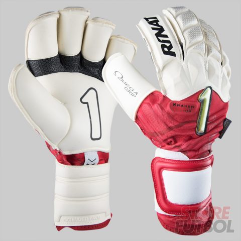 Guantes de arquero Rinat Kraken Spekter blanco rojo