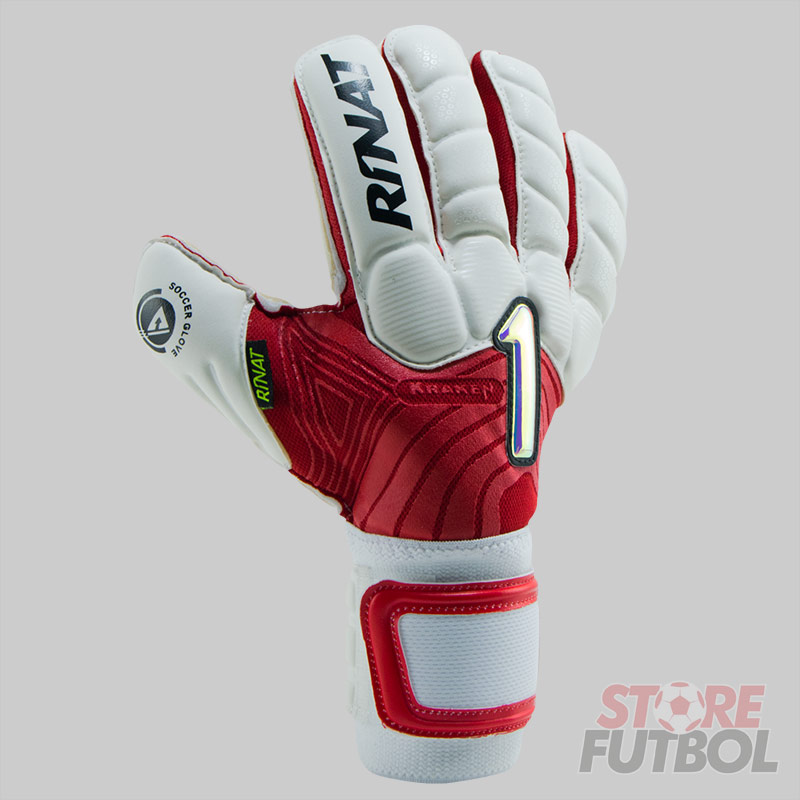 store-futbol-kraken-spekter-semi-rojo-3 Guantes de arquero Rinat Kraken Spekter Semi blanco rojo