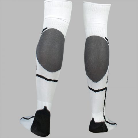 Medias de fútbol Rinat Classic en color blanco detalle trasero