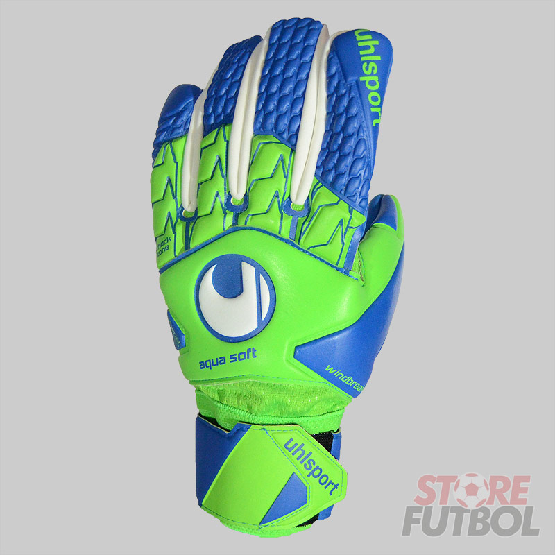 store-futbol-uhlsport-aquasoft-hn-wildbreaker-verde-1 Guantes de arquero UHLsport Aquasoft HN Wildbreaker azul y verde