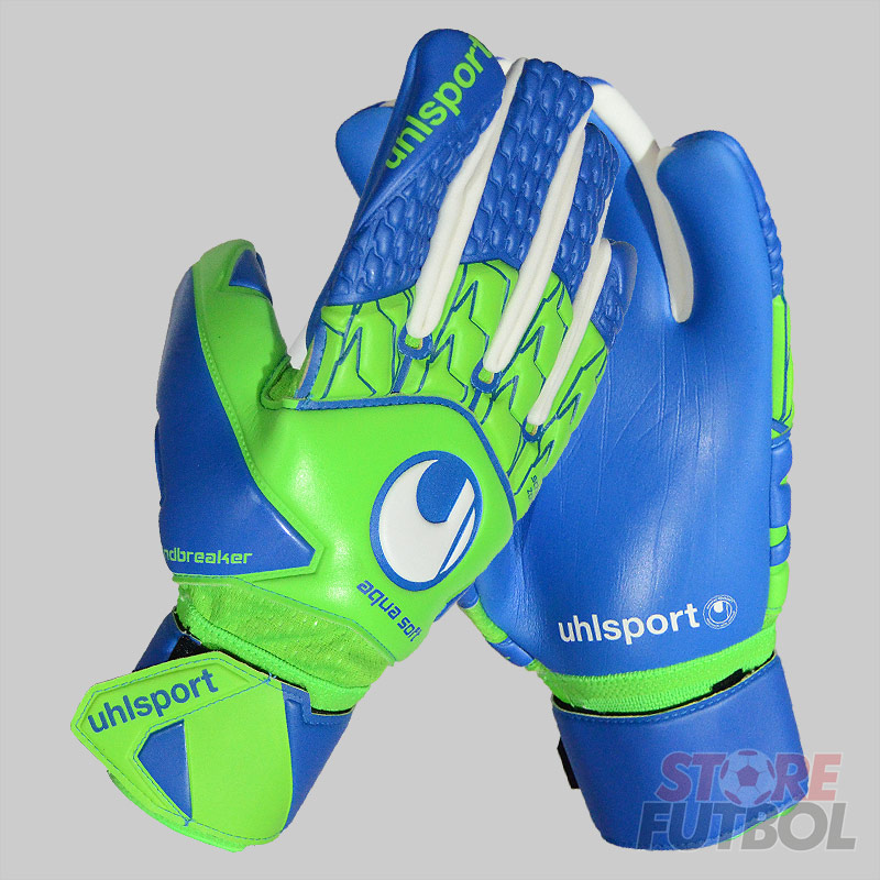 store-futbol-uhlsport-aquasoft-hn-wildbreaker-verde-3 Guantes de arquero UHLsport Aquasoft HN Wildbreaker azul y verde