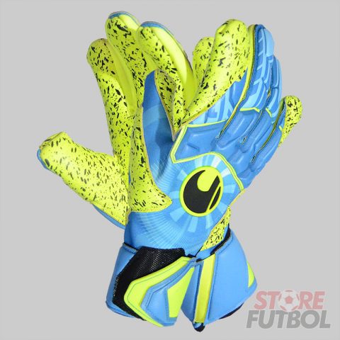 Guantes de arquero UHL Sport Radar Control Supergrip HN azul y amarillo