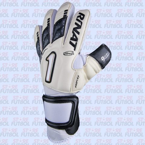 Guantes Rinat Uno Premier NGR NEO Pro en blanco detalle dorsal