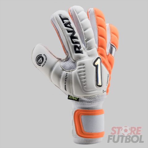 Guantes de arquero Rinat Egotiko Quantum Turf spines antifractura naranja