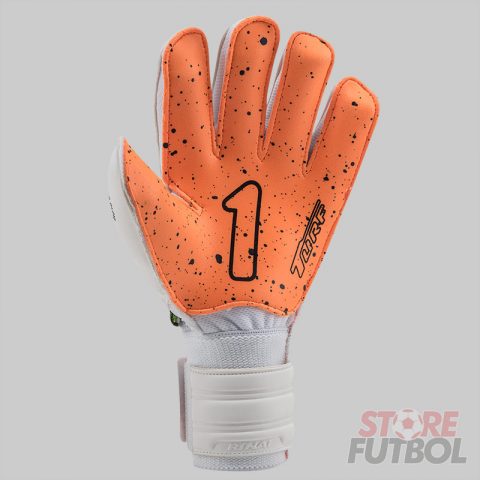 Guantes de arquero Rinat Egotiko Quantum Turf spines antifractura blanco