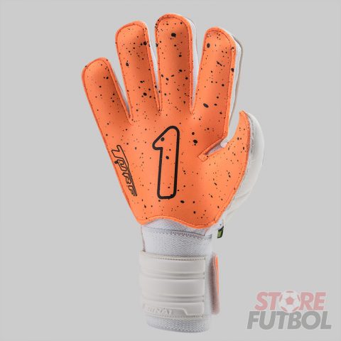 Guantes de arquero Rinat Egotiko Quantum Turf spines antifractura naranja