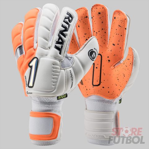 Guantes de arquero Rinat Egotiko Quantum Turf spines antifractura naranja